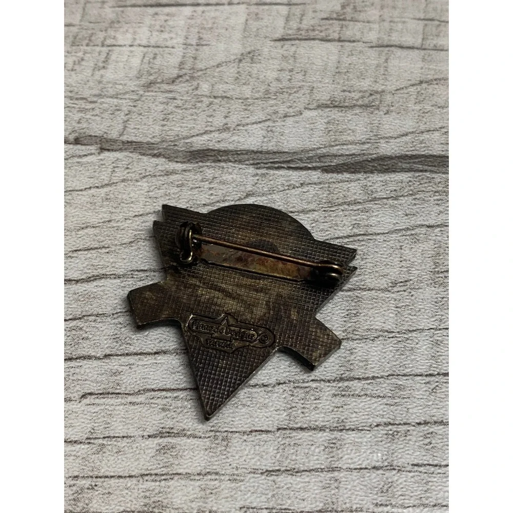 Vintage Pinnacle Designs Lake Tahoe Mountain Souvenir Lapel Pin Bronze Tone 4021